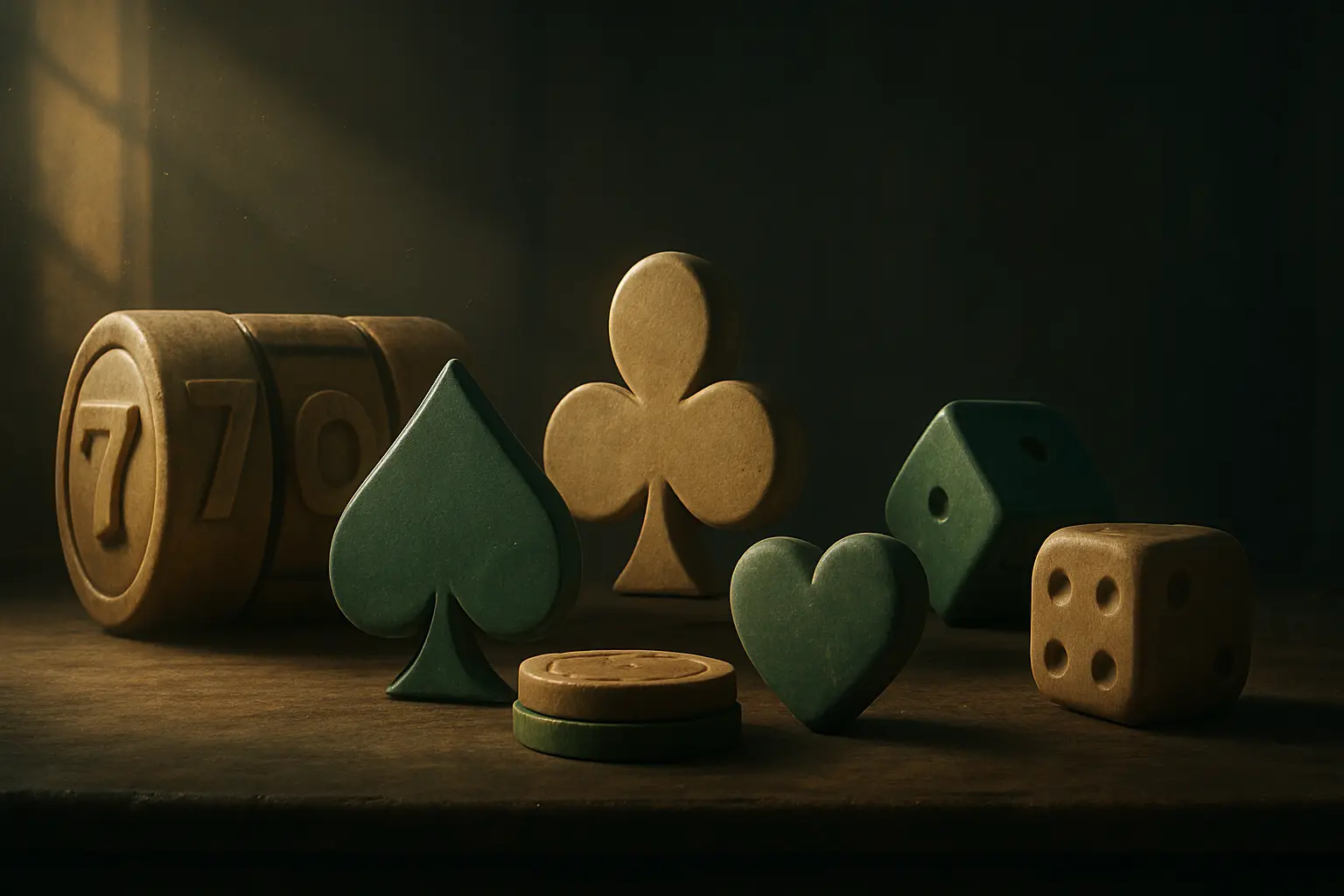 Render tridimensional de formas inventadas, en los colores de la publicación; acompaña a «Juegos»